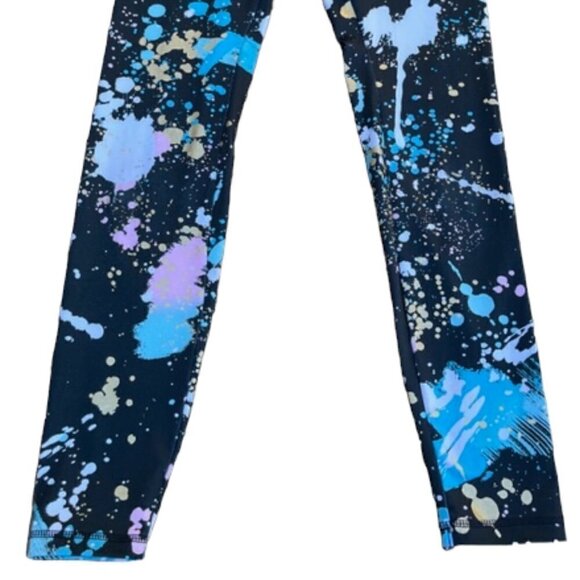 Justice NWOT Girls Splatter Full Length High Waist Dance Leggings Large (10/12) - Picture 4 of 8